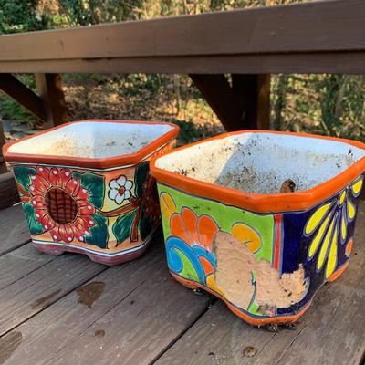 Colorful Hand Made Mexican Flower Pots & More (BP-HS)