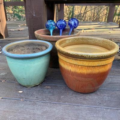 Large Planters plus Plant Watering Globes & More (BP-HS)