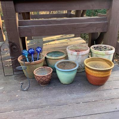 Large Planters plus Plant Watering Globes & More (BP-HS)