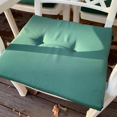 Rose & Lattice Stacking Patio Chairs with Cushions (BP-HS)