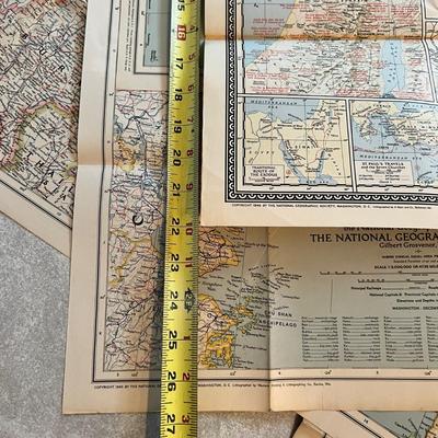 Antique Vintage Lot 40â€™s Maps, Advertising, Ephemera