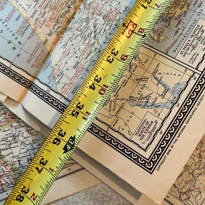 Antique Vintage Lot 40â€™s Maps, Advertising, Ephemera