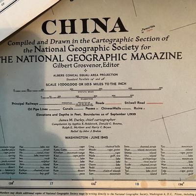 Antique Vintage Lot 40â€™s Maps, Advertising, Ephemera