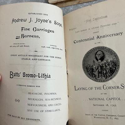 Antique Lot McClures & Scribners Magazines, Centennial Anniversary US Capitol