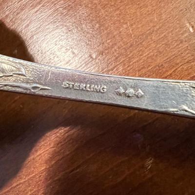 Antique Sterling Silver Serving Fork
