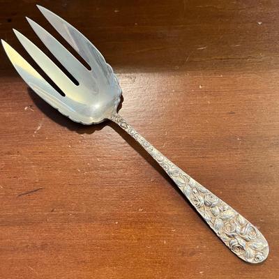 Antique Sterling Silver Serving Fork