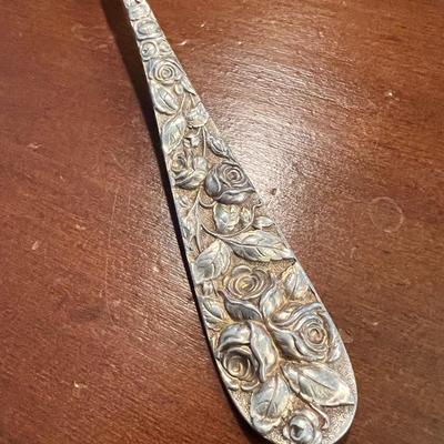 Antique Sterling Silver Serving Fork