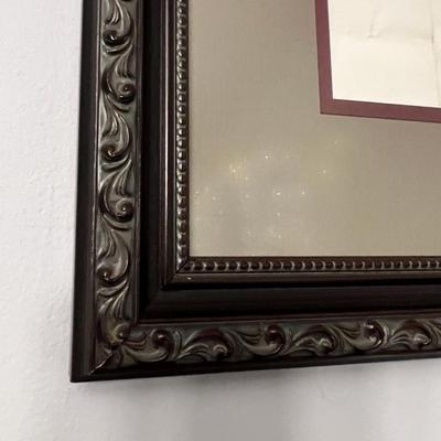 Professionally Framed 1873 Citizenship Document Providence Co., Rhode Island