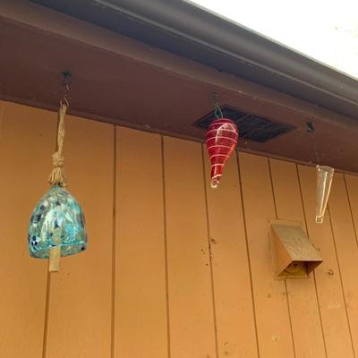 Hanging Glass Bell & More Outdoor Decor (K-HS)
