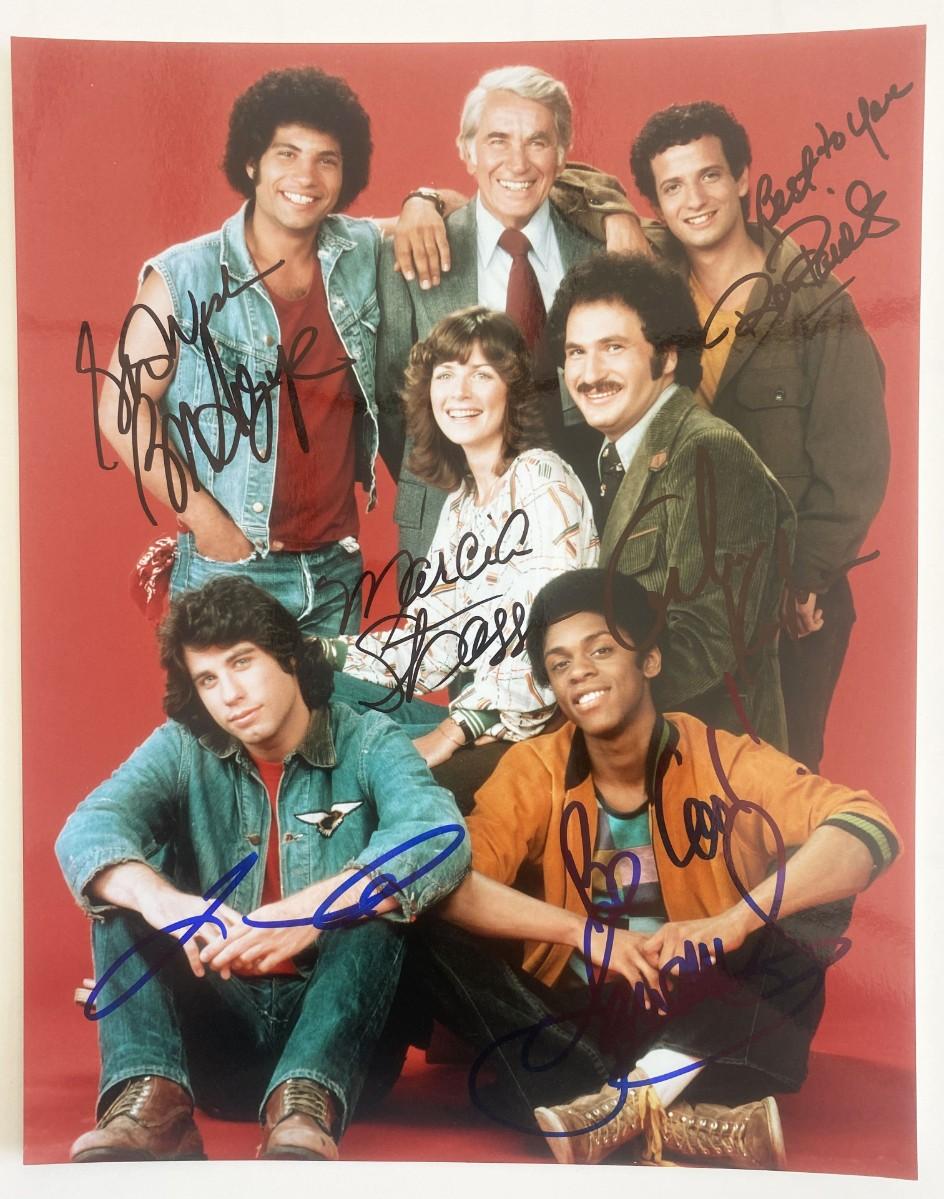 Back, Kotter cast signed photo