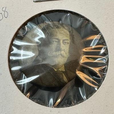 Lot 142 antique William H Taft campaign button