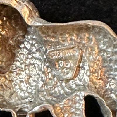 Lot 146, Sterling silver, wild animal bracelet