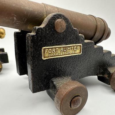 Six (6) Antique Desktop Cannons