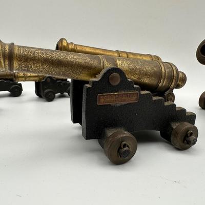 Six (6) Antique Desktop Cannons