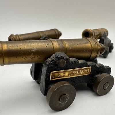 Six (6) Antique Desktop Cannons