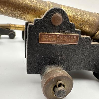 Six (6) Antique Desktop Cannons