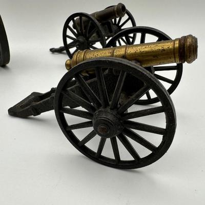 Three (3) Antique Desktop Cannons
