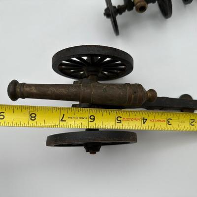 Three (3) Antique Desktop Cannons