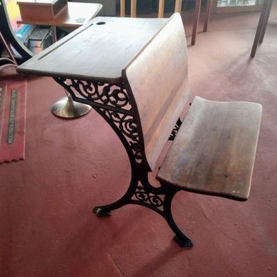 Antique wood desk $50