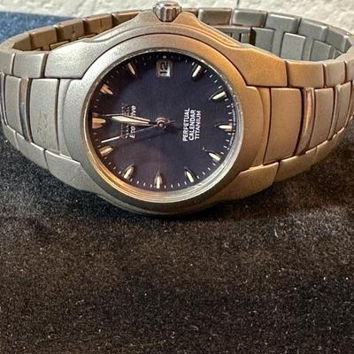 Lot 148 menâ€™s citizen, titanium watch