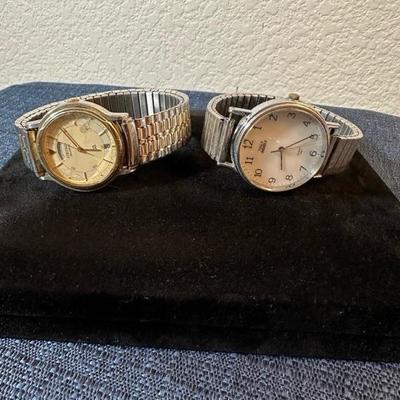 Lot 149 two menâ€™s watches one Timex one Seiko