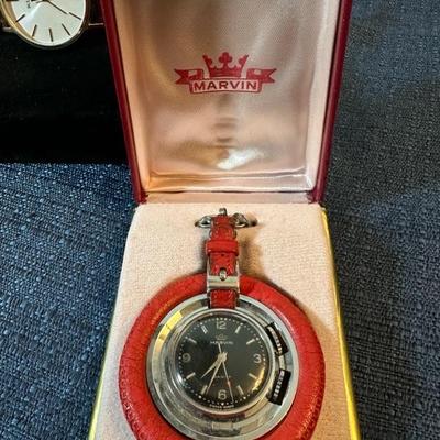 Lot 152, watches one Marvin pocket watch one Bulovaï¿¼ menâ€™s wrist watch
