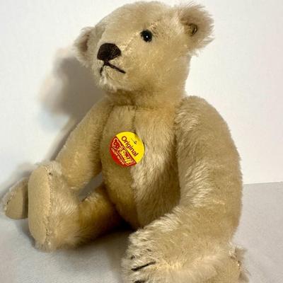 STEIFF 1985 Original 12" Teddy Bear with Ear clip - Light Tan