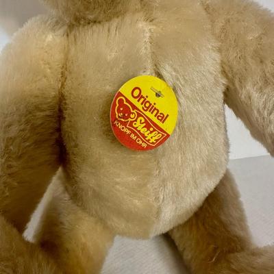 STEIFF 1985 Original 12" Teddy Bear with Ear clip - Light Tan