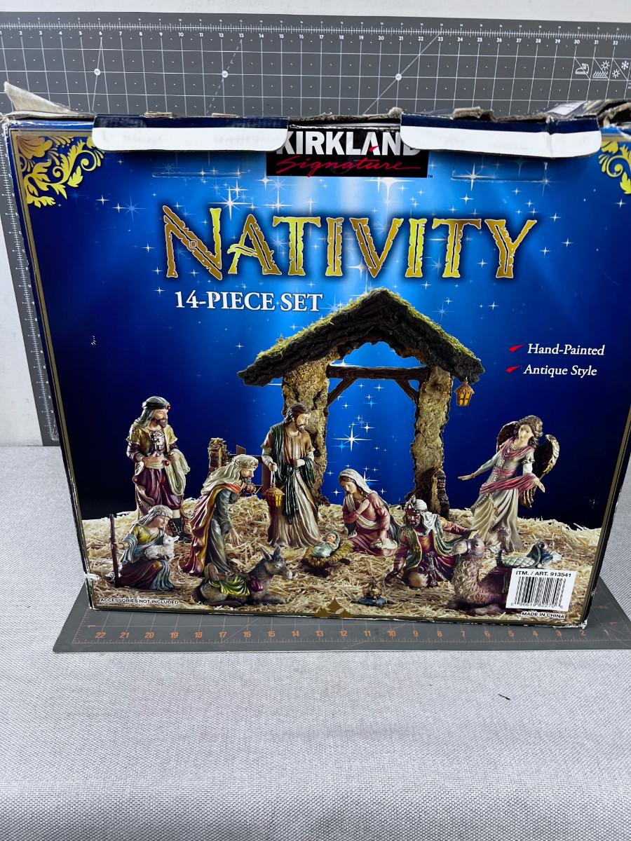 Kirkland Nativity 14 Piece Set in Original Box | EstateSales.org Kirkland Nativity 14 Piece Set in Original Box | EstateSales.org