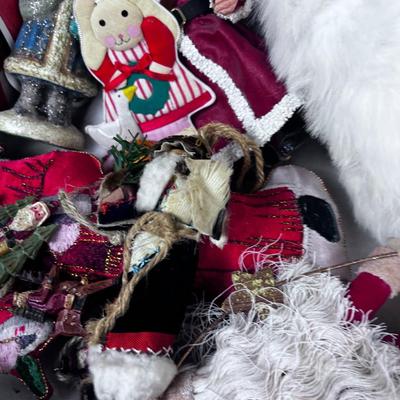 Santa Figurines, Collectibles and Santa Hat 
