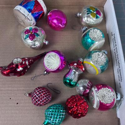 Kugel Antique Ornaments: Drum, Peacock and Mushroom etc. 