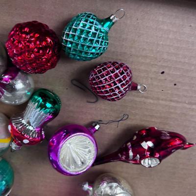 Kugel Antique Ornaments: Drum, Peacock and Mushroom etc. 