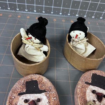 Snowman Finger Puppet Ornaments 