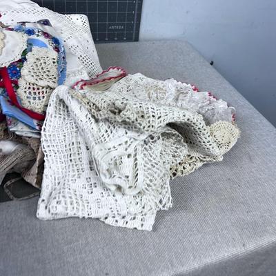 Vintage Linens, Mostly Crocheted Doily's