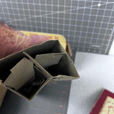 Vintage Cardboard EGG Cartons & Chicken Feeder