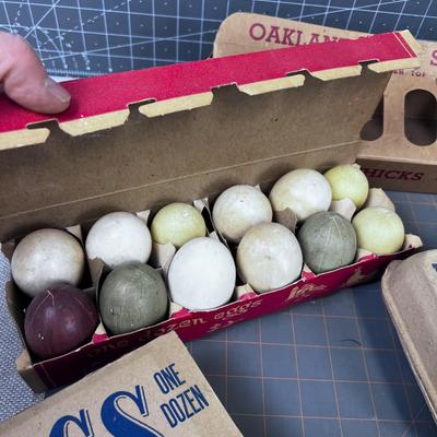 Vintage Cardboard EGG Cartons & Chicken Feeder