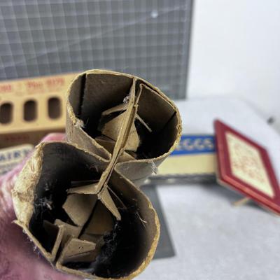 Vintage Cardboard EGG Cartons & Chicken Feeder