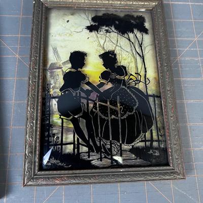 Pair of Silhouette Pictures 