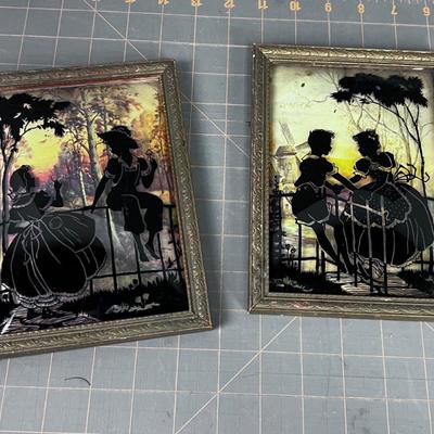 Pair of Silhouette Pictures 