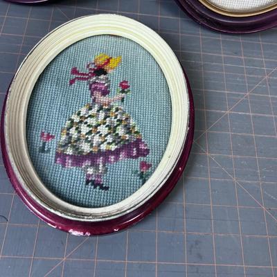 3 Framed Needle Point 