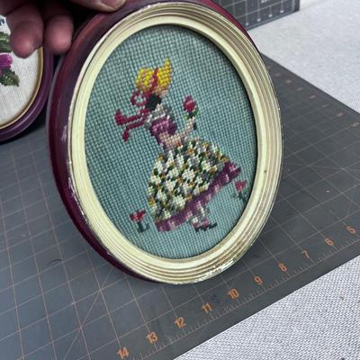 3 Framed Needle Point 
