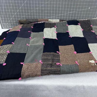 Antique Quilt Utilitarian Dark Colors