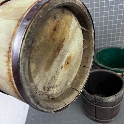 Wood Buckets (3) 