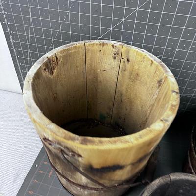 Wood Buckets (3) 