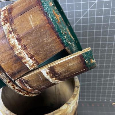 Wood Buckets (3) 