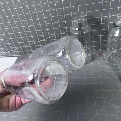 Cream or Milk Bottles - No Label (5) 