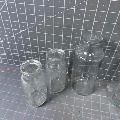 Cream or Milk Bottles - No Label (5) 