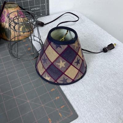 Lot of Small Lamps and Shades 