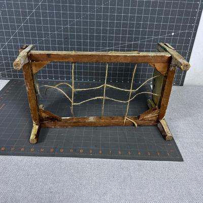 Antique Old Doll Bed White