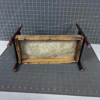 Antique Old Doll Bed Brown 4 Poster Bed 